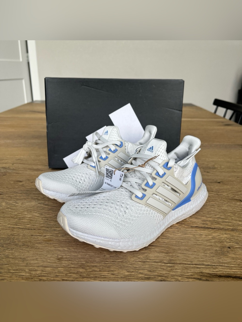 Size 6 Women Adidas Ultraboost 1.0  - Light Blue White JR1995